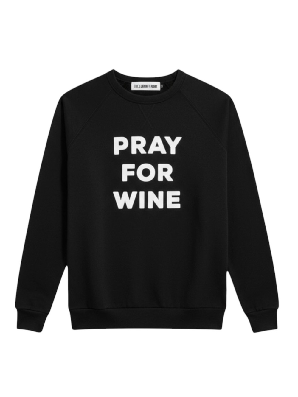 new The Laundry Room ☻︎ Super Soft Pray 4 Wine Graphic Sweatshirt ☻︎ Jet Black S - Picture 4 of 16